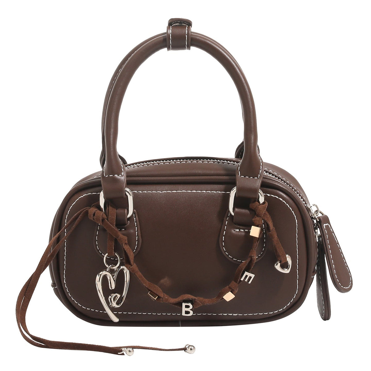 Ladies mini handbag with playful drawstring and elegant accents