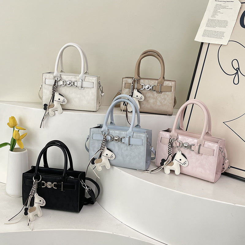 Women’s Mini Handbag with Charming Pendant