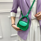 Ladies mini handbag with elegant chain accent