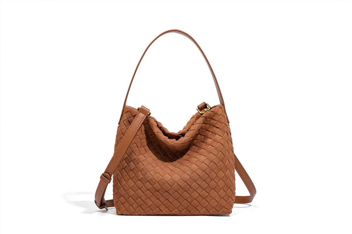 Textured Vegan Leather Crossbody Bag