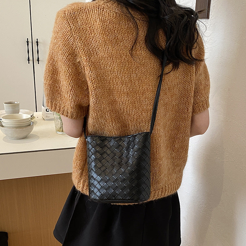 Woven Design Crossbody Handbag