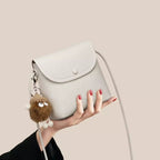 Compact Textured Crossbody Bag