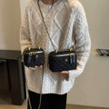 Ladies mini handbag with detachable shoulder strap