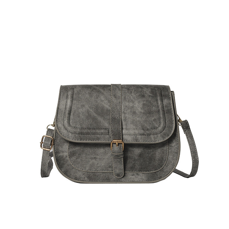 Vintage-Inspired Crossbody Satchel