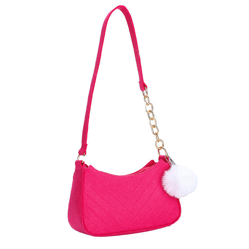 Stylish Faux Fur Mini Handbag