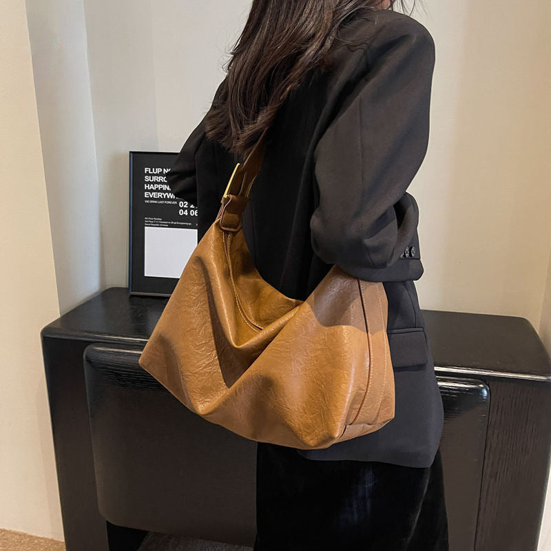 Slouchy Leather Shoulder Bag