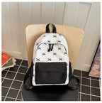 Cute everyday backpack with embroidered bows