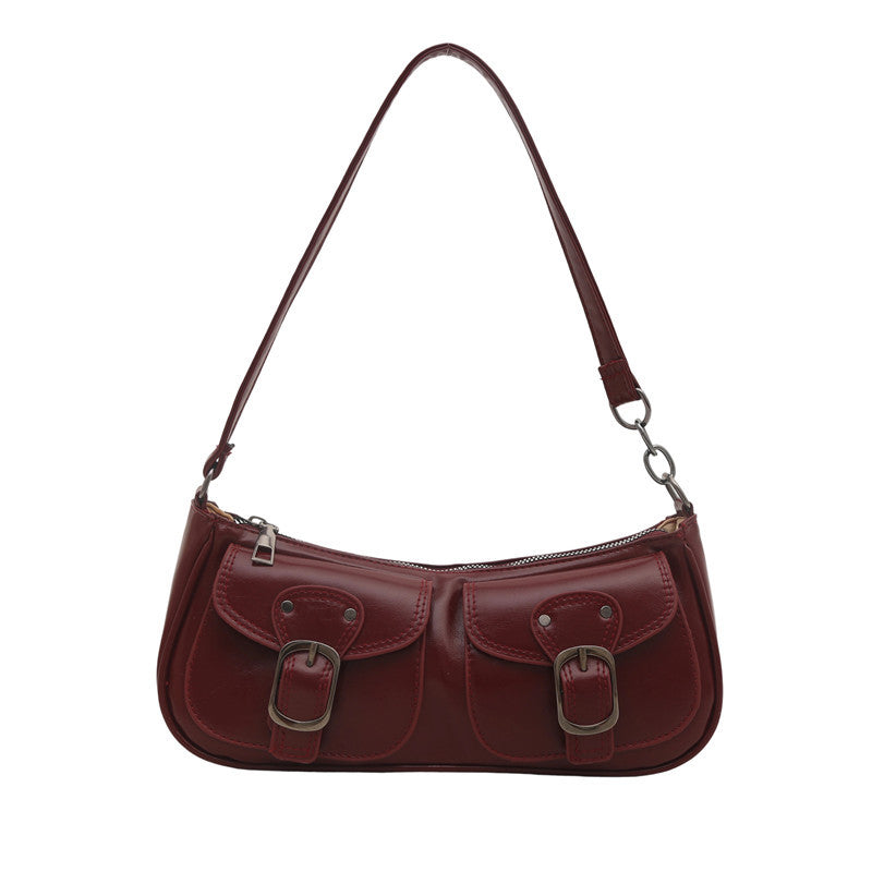 Stylish Dual Pocket Shoulder Bag
