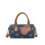 Playful Bow-Printed Mini Handbag