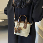 mini handbag with removable pendant