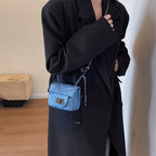 mini handbag with padded design and elegant chain strap