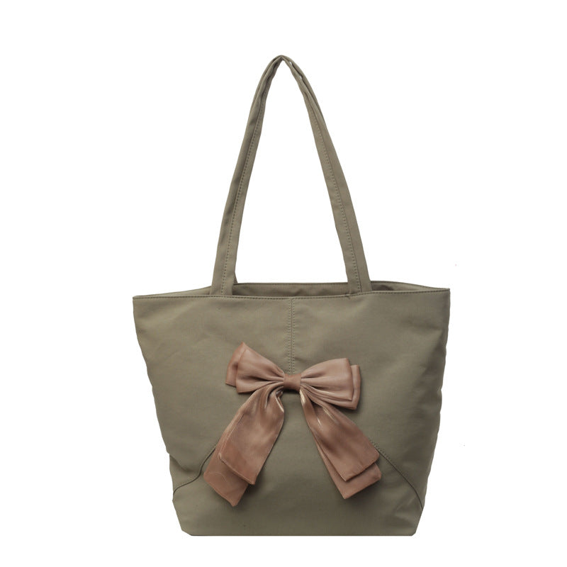 Elegant Bow Detail Tote Bag