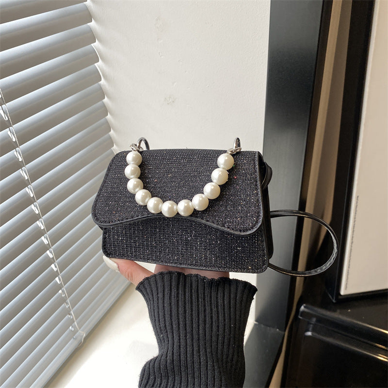 Mini Handbag with Pearl Accent