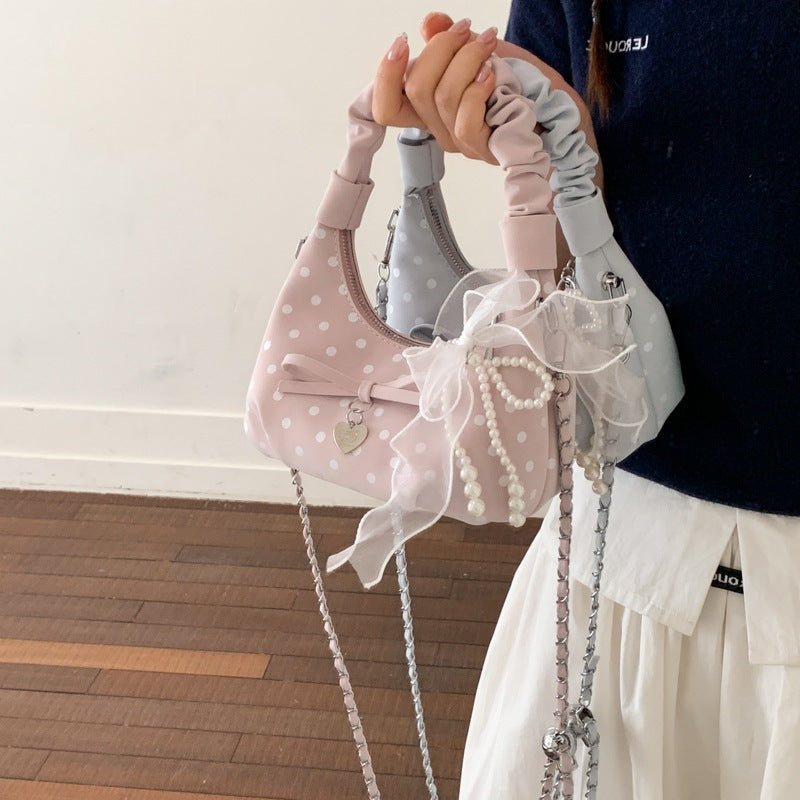 mini handbag with decorative accents