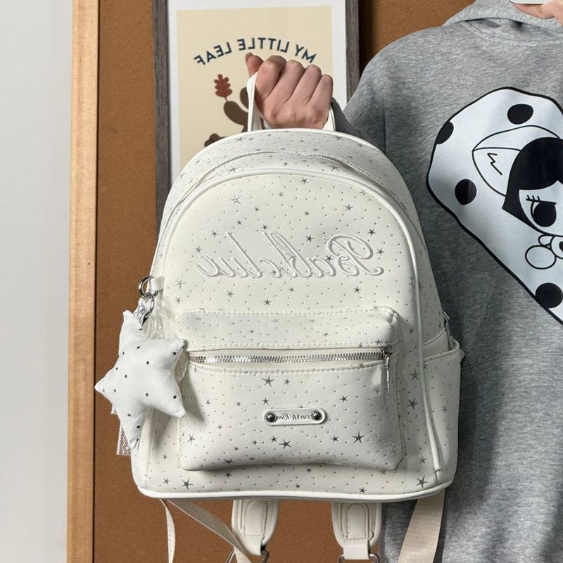 Star-Embellished Mini Backpack