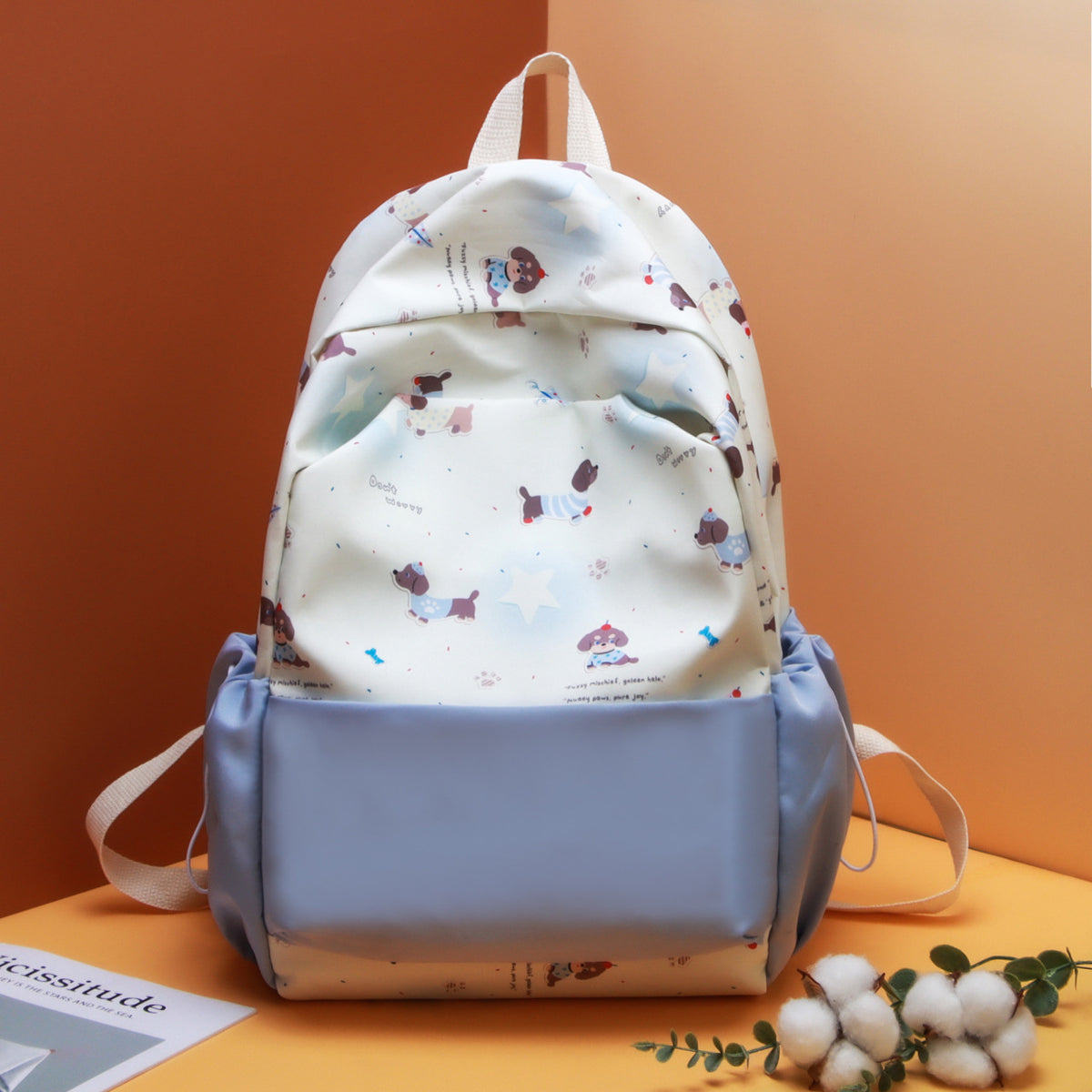 Backpack with Playful Animal Design and Large Storage