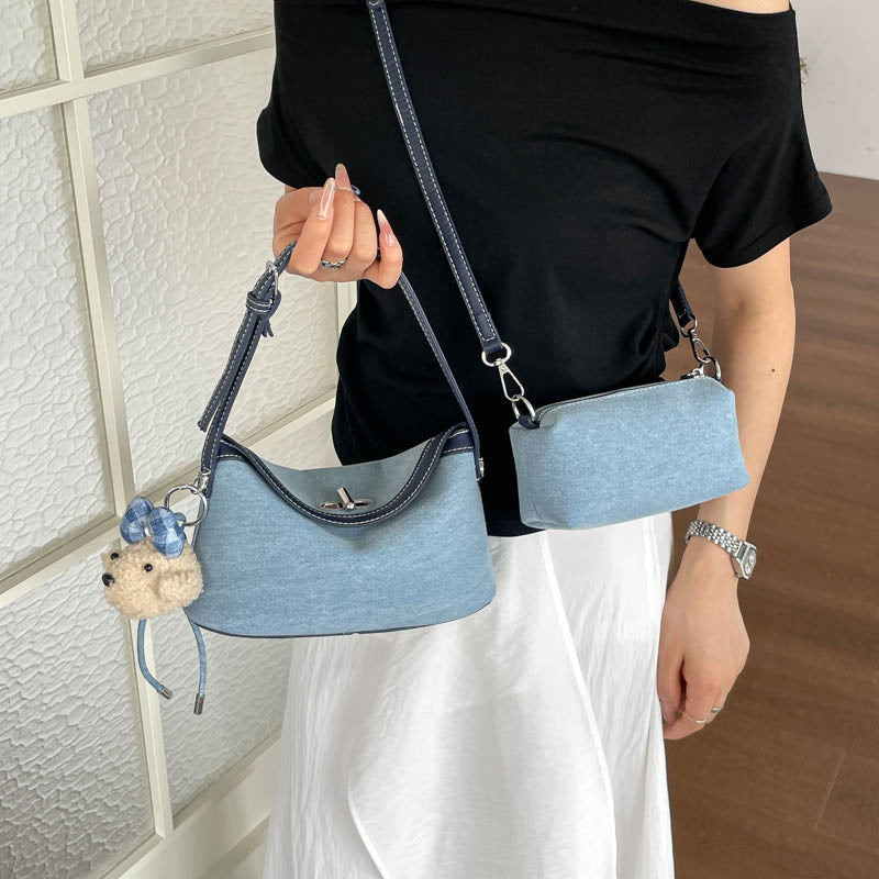 Stylish Soft Fabric Crossbody Handbag