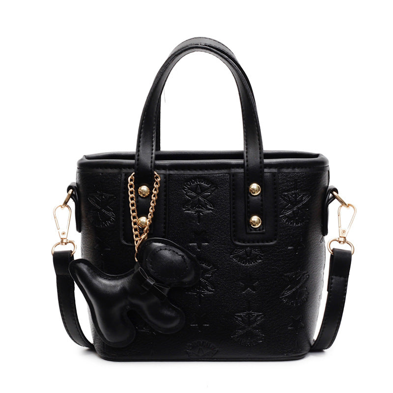 Ladies Mini Handbag with Playful Charm