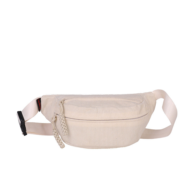 Trendy Corduroy Crossbody Bag