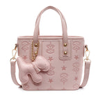 Mini Handbag with Playful Dog Pendant