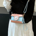 Women Mini-Handbag with Playful Flap Closure