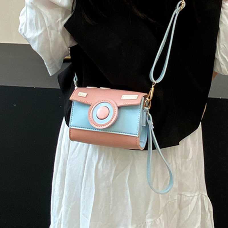 Women Mini-Handbag with Playful Flap Closure