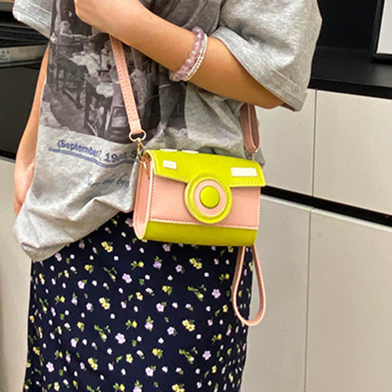 Women Mini-Handbag with Playful Flap Closure