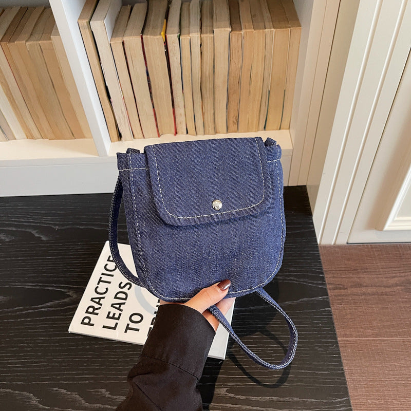 Vintage Denim Crossbody Bag