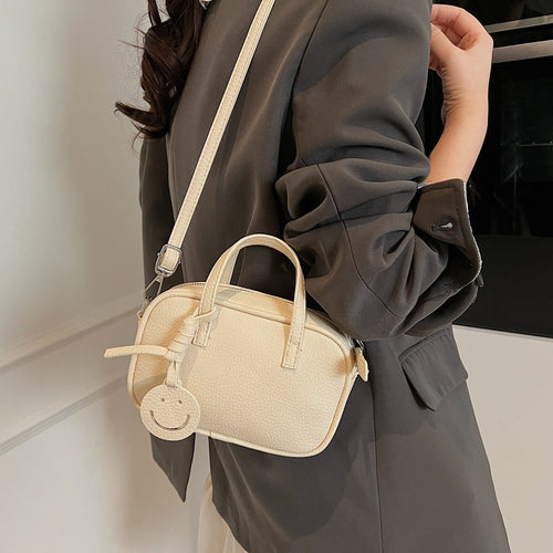 Compact Textured Mini Handbag