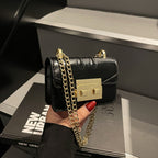 Ladies Mini Handbag with Elegant Metal Accents