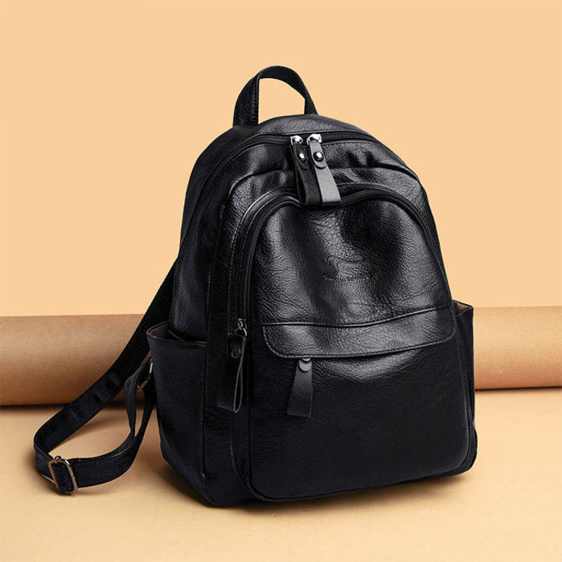 Structured Leather Backpack