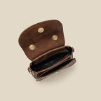 mini handbag with playful detail and high-quality synthetic leather