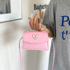 Chic Mini Handbag with Elegant Butterfly Accent