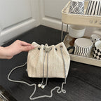 Elegant ven Drawstring Mini Handbag