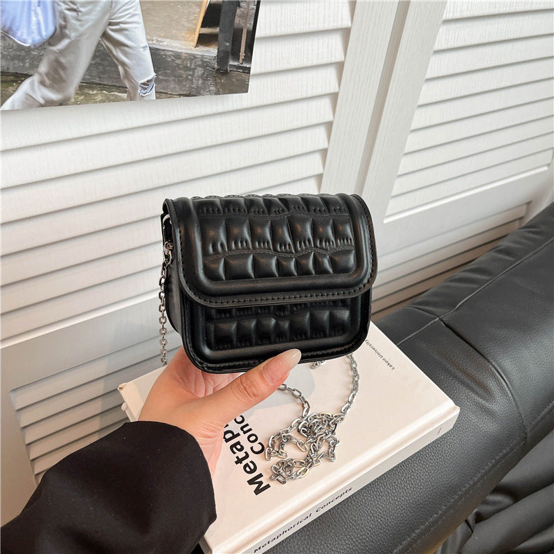 Textured Quilted Mini Crossbody Bag