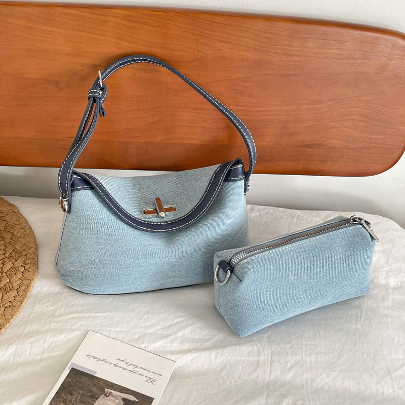 Stylish Soft Fabric Crossbody Handbag