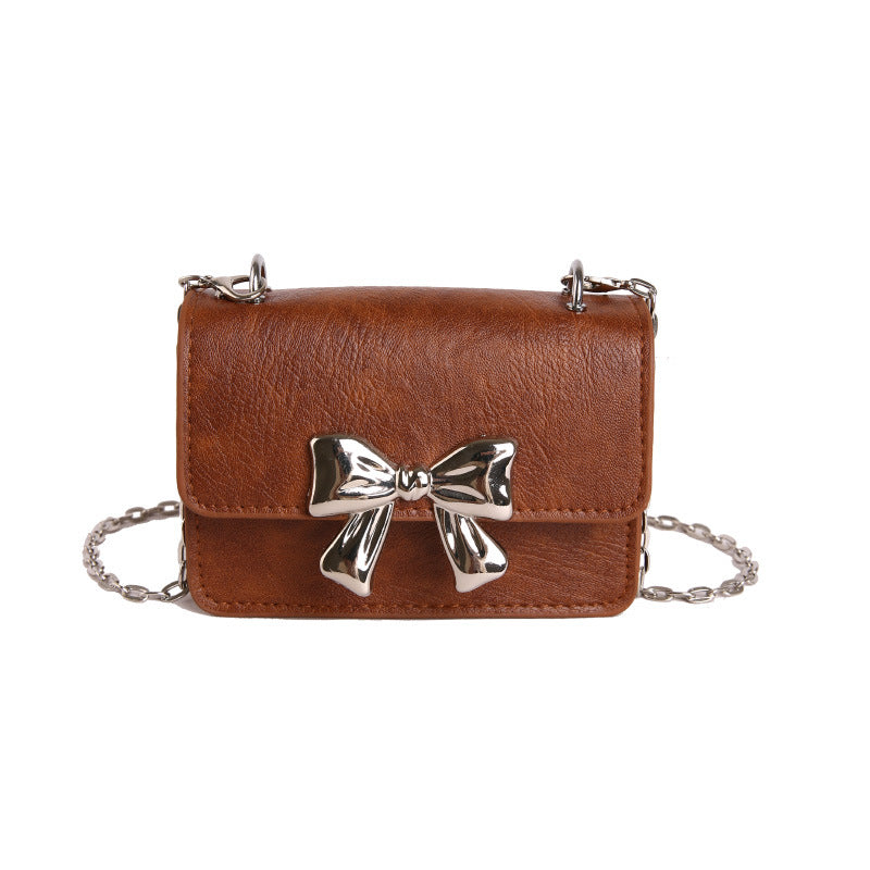 Charming Bow-Embellished Mini Handbag