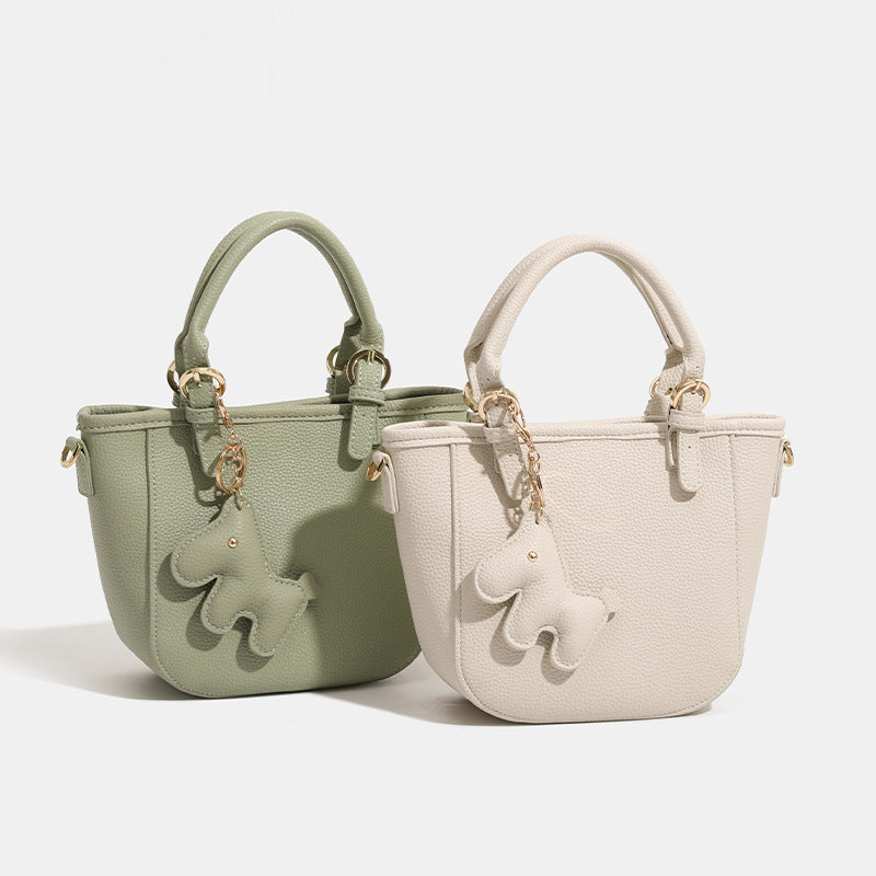 Women’s Mini-Handbag with Playful Animal Pendant