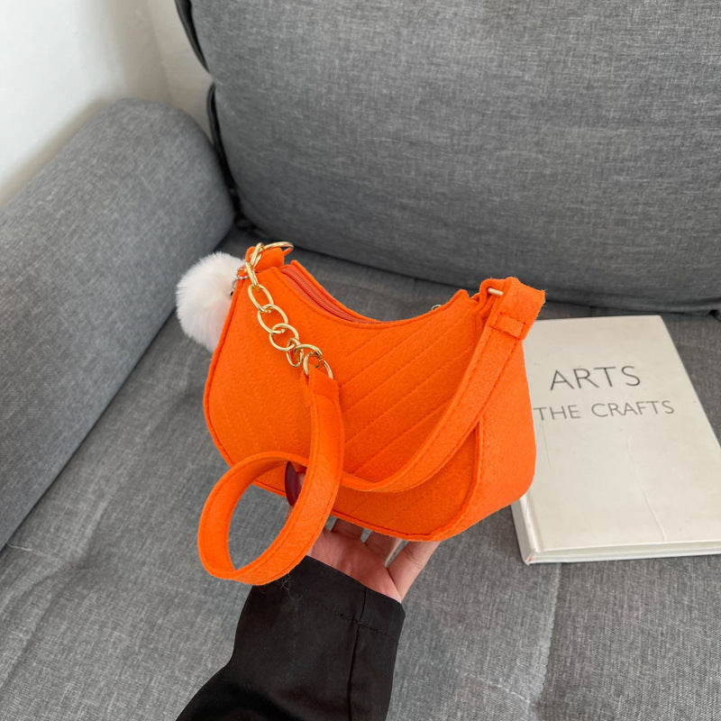 Stylish Faux Fur Mini Handbag