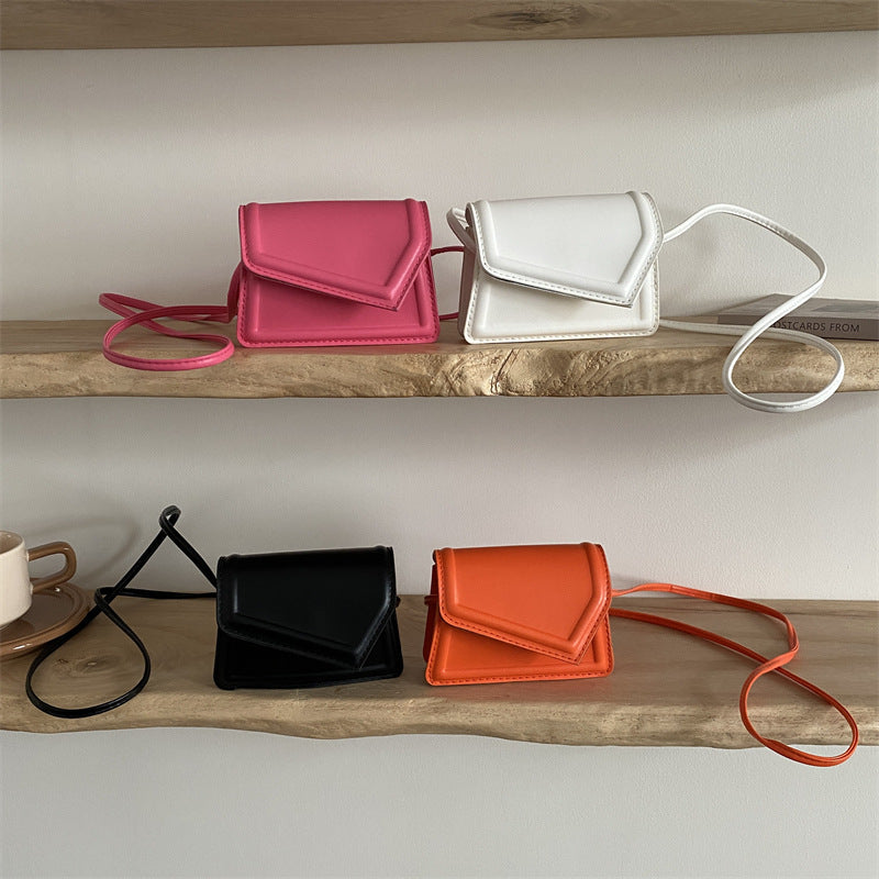 Ladies Mini Handbag with elegant flap closure technique