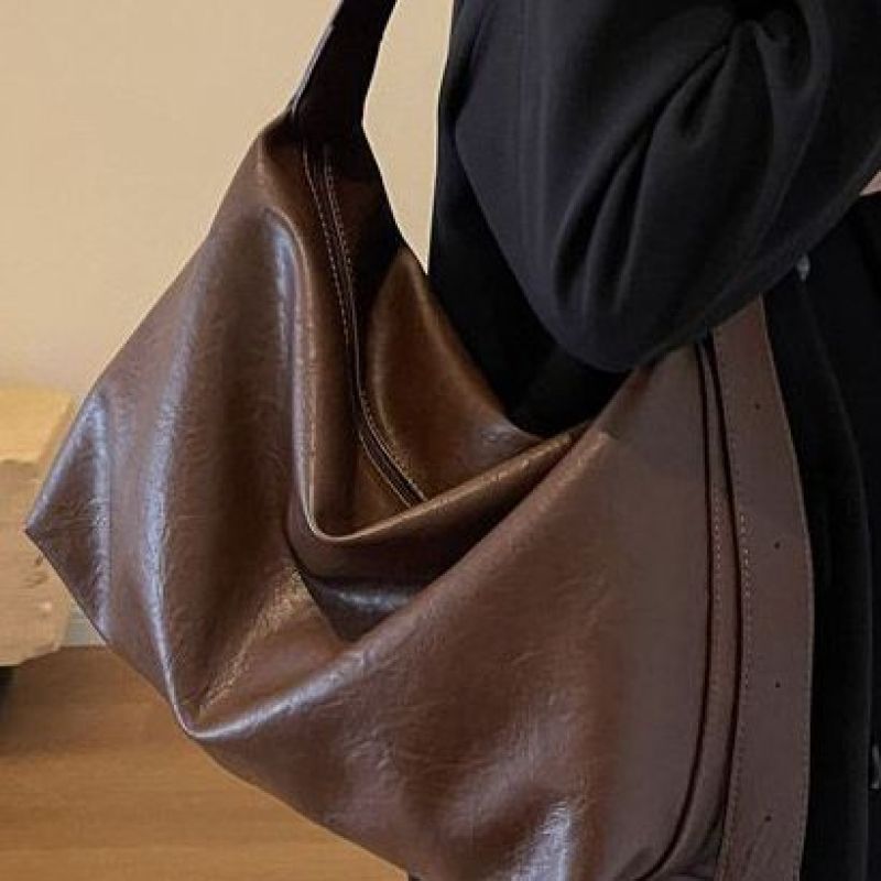 Soft Textured Shoulder Bag