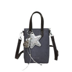 Women practical mini handbag with detachable pendant