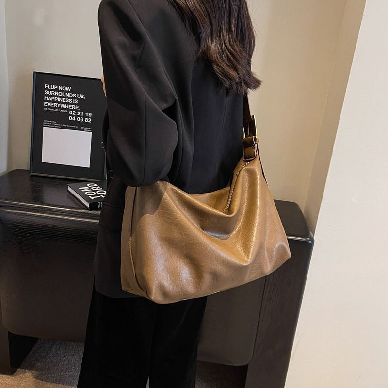 Soft Textured Shoulder Bag