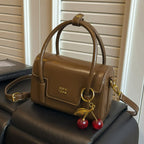 Ladies Mini-Handbag with Elegant Structure and Charming Pendant