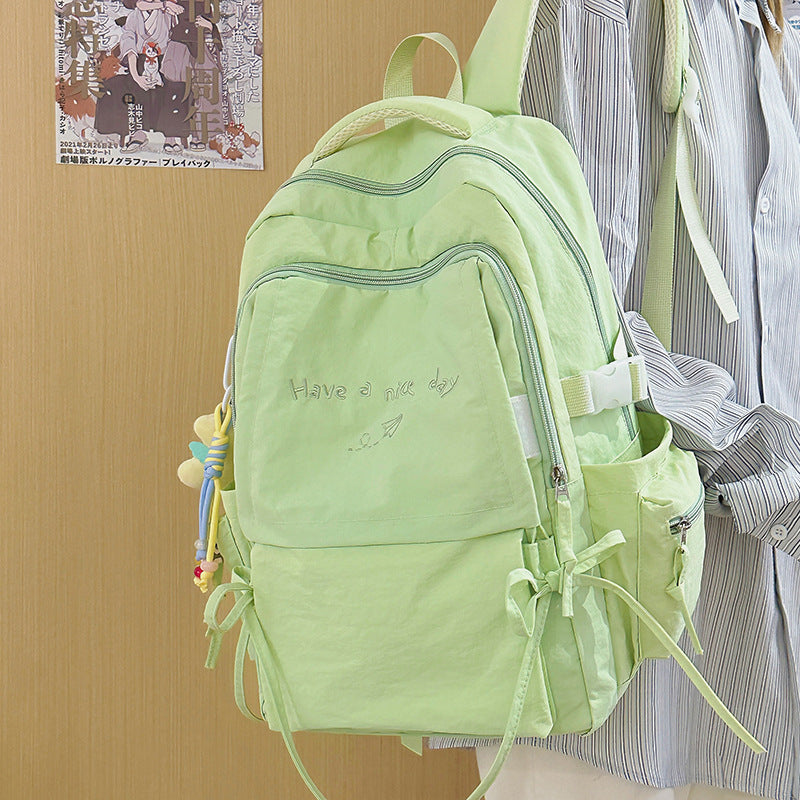 Stylish backpack with practical storage solutions