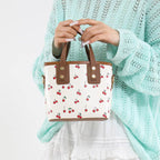 Mini Handbag with Fruity Cherry Design