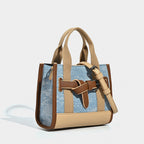 Women Mini Handbag with stylish denim elements and practical drawstring Nord Bags