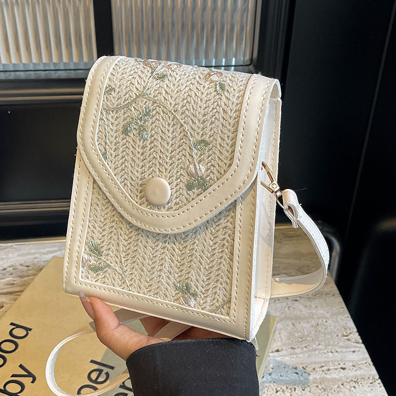 Mini Handbag with Floral Embroidery Design Nord Bags