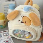 Backpack with Clear Viewing Window and Animal Design