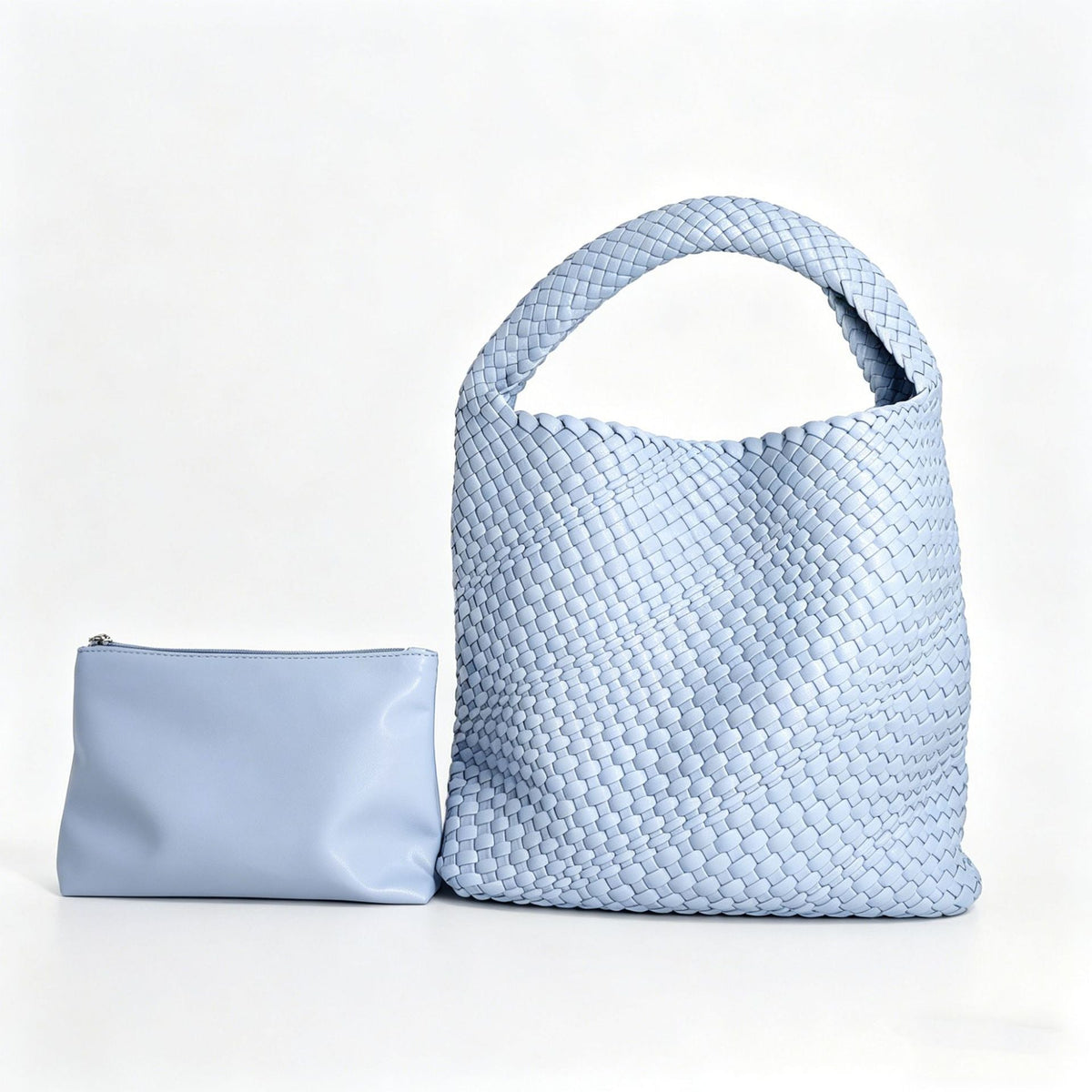 Textured Braided Tote Bag